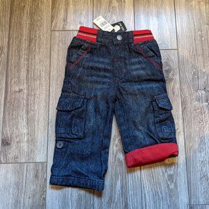 [KIDS 2/$20] NWT Baby Boy (EU 6-12M) - EARLY DAYS Cargo Roll-up Jeans